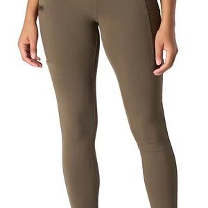 Carhartt Olive Green Force Fitted Lightweight Utility Leggings